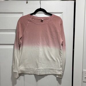 Women’s Pink and White Ombre Sweatshirt